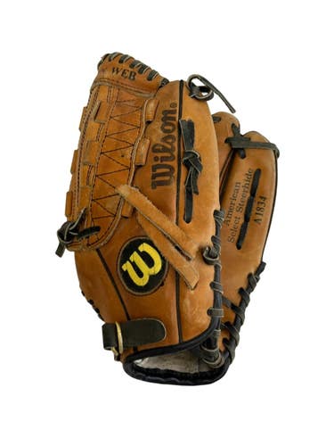 Used Wilson PRO STAFF BB/SB Glove RH Throw Brown 12" 11692-S000158817