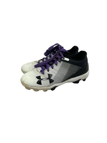 Used Under Armour LEADOFF BB/SB Cleats Black And White Junior 01 11692-S000158809