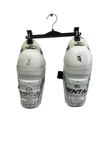 Used USA Hockey 10IN Junior Shin Guards White 10" 11692-S000158630
