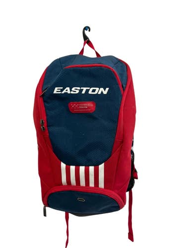 Used Easton DUGOUT BP BB/SB Player Backpack White/Red/Navy 11692-S000158646