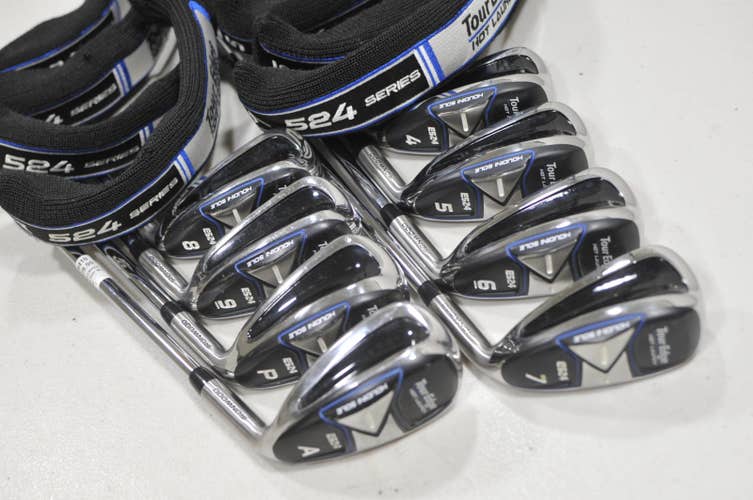 Tour Edge Hot Launch E524 Iron-Wood 4-PW, AW Iron Set Stiff RH 95g #229419