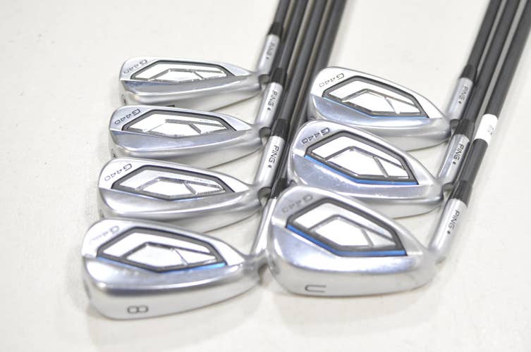 LEFT HANDED Ping G440 5-W, UW Iron Set Regular Flex Alta CB AWT Graphite #228986