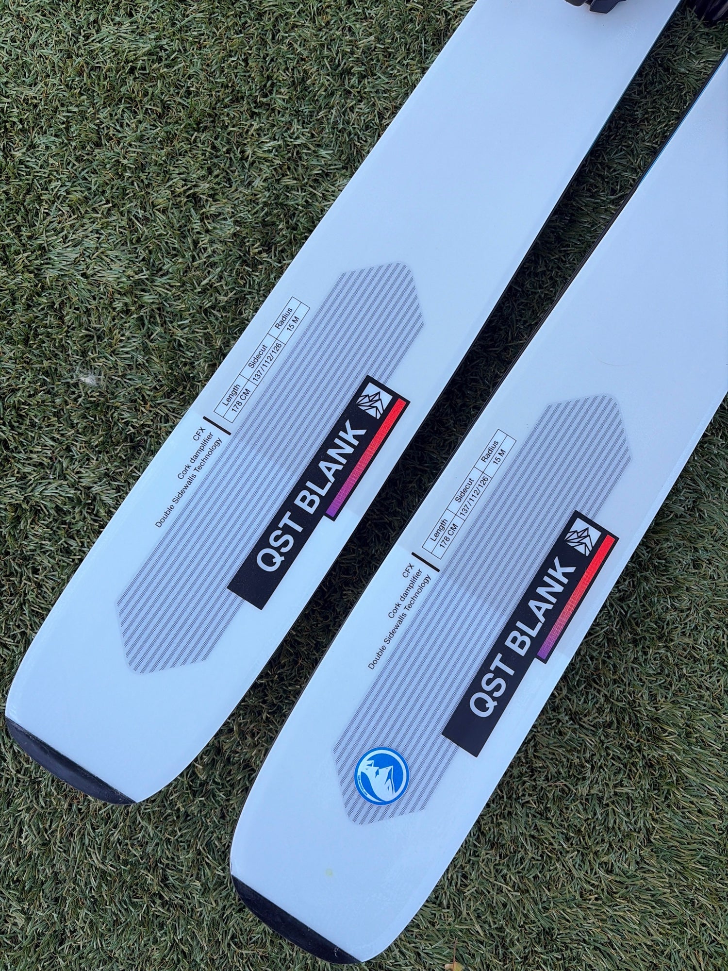 Salomon QST Blank Skis | 178 cm | With Bindings | Max Din 13