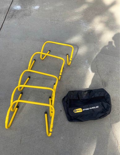 SKLZ Adjustable Speed Hurdles – Set of 5 with Carrying Bag