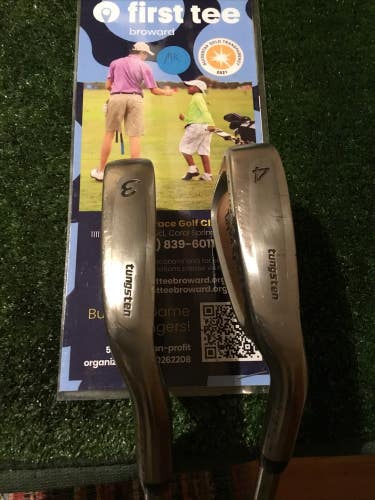 TaylorMade Firesole Tungsten Titanium 3-4 Irons Set Stiff Steel Shafts