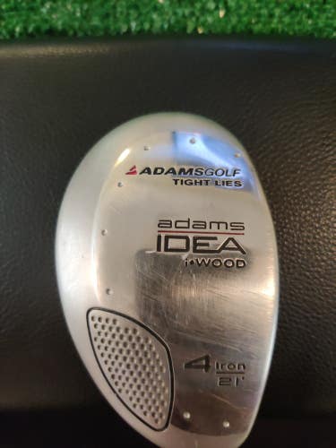 Adams Idea I-Wood Hybrid 4 iron 21* Tight Lies Graphite Shaft Regular