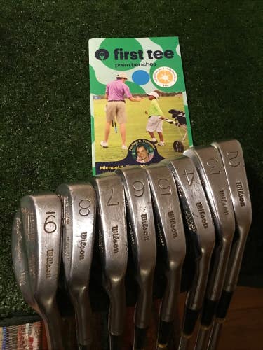 Wilson Gooseneck Precision Lloyd Mangrum Autograph Model Irons Set 2-9 Steel