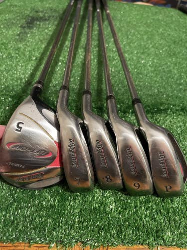 Tour Edge Jr Set 5 Wood Graphite 7-PW Irons Steel Shafts