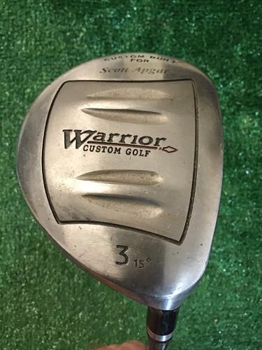 Warrior Custom Golf 15* 3 Wood Regular Graphite Shaft 44.5