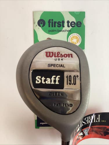 Wilson Staff Special Cleek Fairway 5 Wood 19* With Firestick 2.8 Stiff Graphite