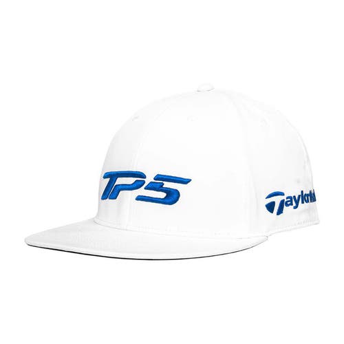 NEW TaylorMade TP5 Ball Launch White/Blue Golf Hat/Cap