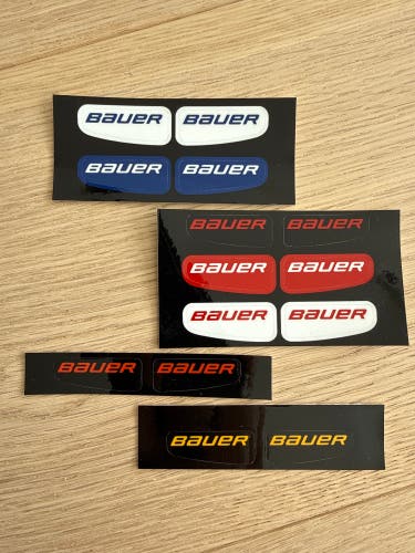 Hockey Visor Sticker Decals - Bauer