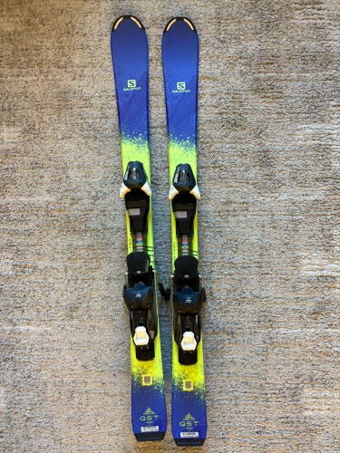 Kid's Salomon QST Max Jr 110 cm Skis | ETK EZY Trak 7 Bindings (Used)