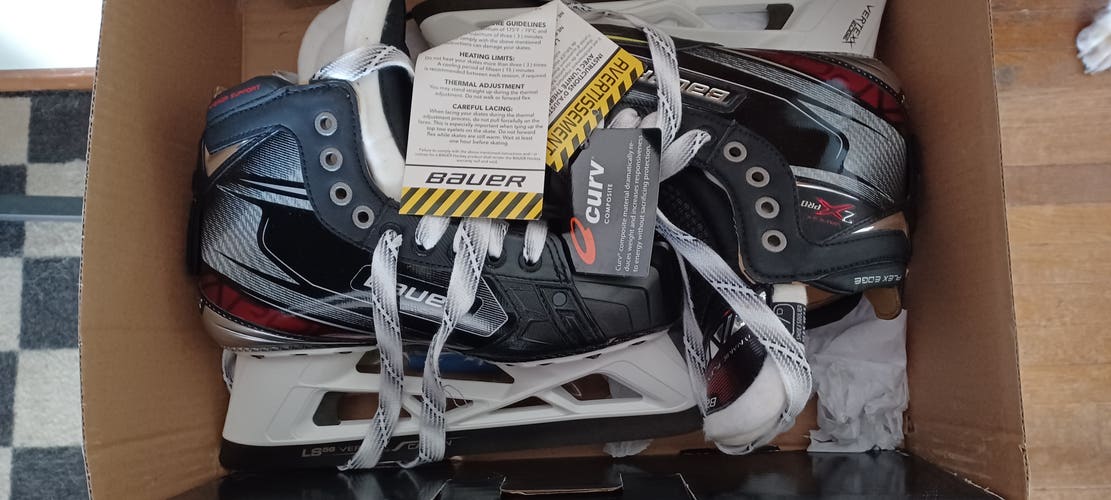 Bauer Vapor 2X Pro Hockey Goalie Skates Regular Width 7 (New)