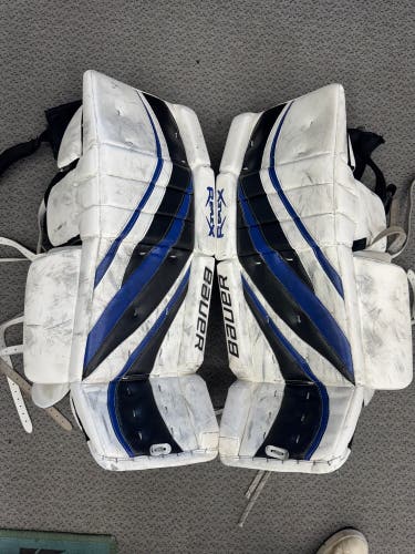 33" +1 Bauer Reactor X:10 Goalie Leg Pads (Used)