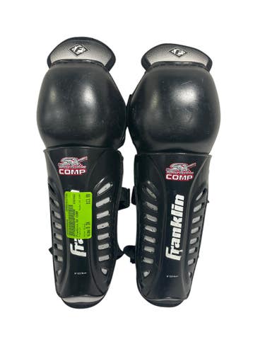Used Franklin SX COMP Youth Shin Guards Black 9" 11735-S000348848