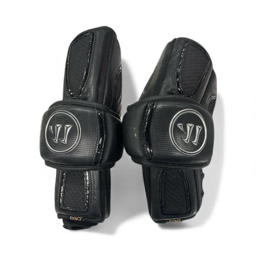 Used Warrior EVO PRO Lacrosse Arm Pads/Guards Black MD 11735-S000350727