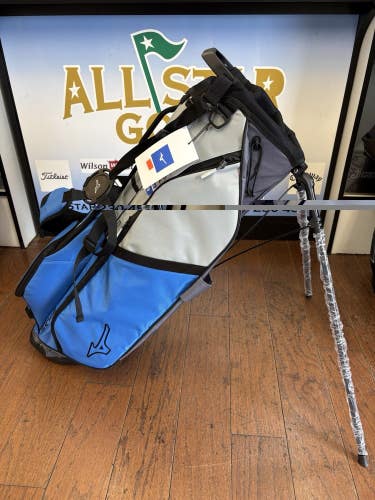 New 2026 Mizuno BR-D3 Lightweight 4 Way Stand Bag Blue / Grey