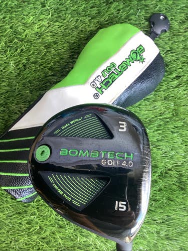 Bombtech Golf 4.0 Fairway 3 Wood 15* With Regular Graphite Shaft