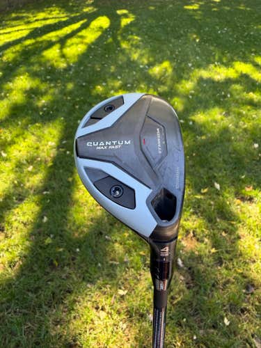 Callaway Quantum Max Fast 4 Hybrid 22 Vanquish R2 Senior Flex 40" +HC MINT