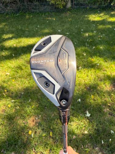 Callaway Quantum Max 4 Hybrid 21 Denali Silver Stiff Flex 40" +HC MINT