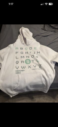 White Adult Unisex Large Adidas Sweatshirt (Used)