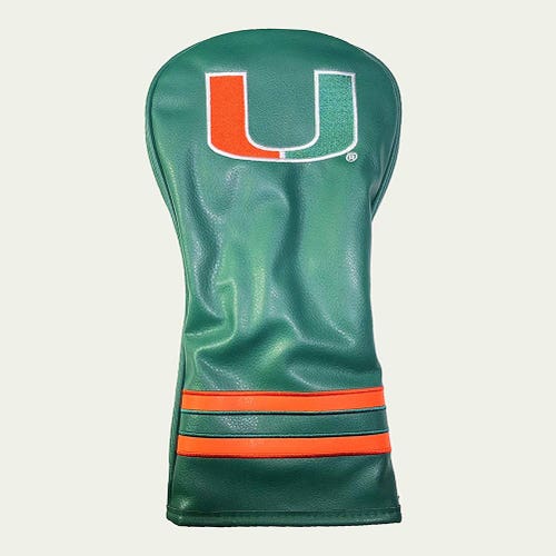 Team Golf Vintage Single Driver Headcover (Miami) Fits Oversized NEW