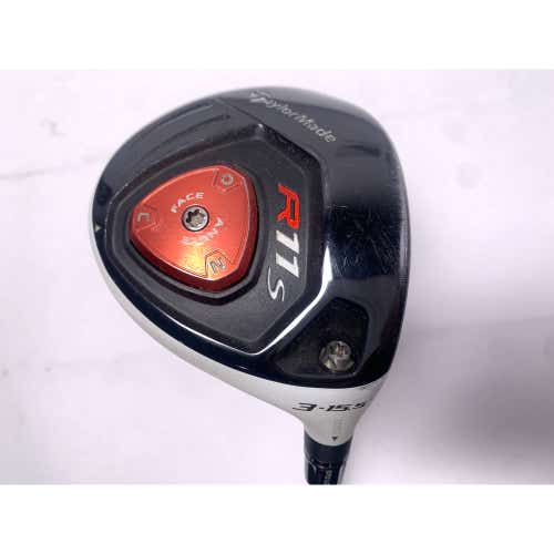 TaylorMade R11s 3 Fairway Wood 15.5* Aldila RIP Phenom 60g Stiff RH