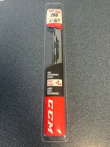 New!! CCM Speedblade XS1 Steel Skate Runners Stainless +2MM- 263mm (Skate size 7-7.5 adult)