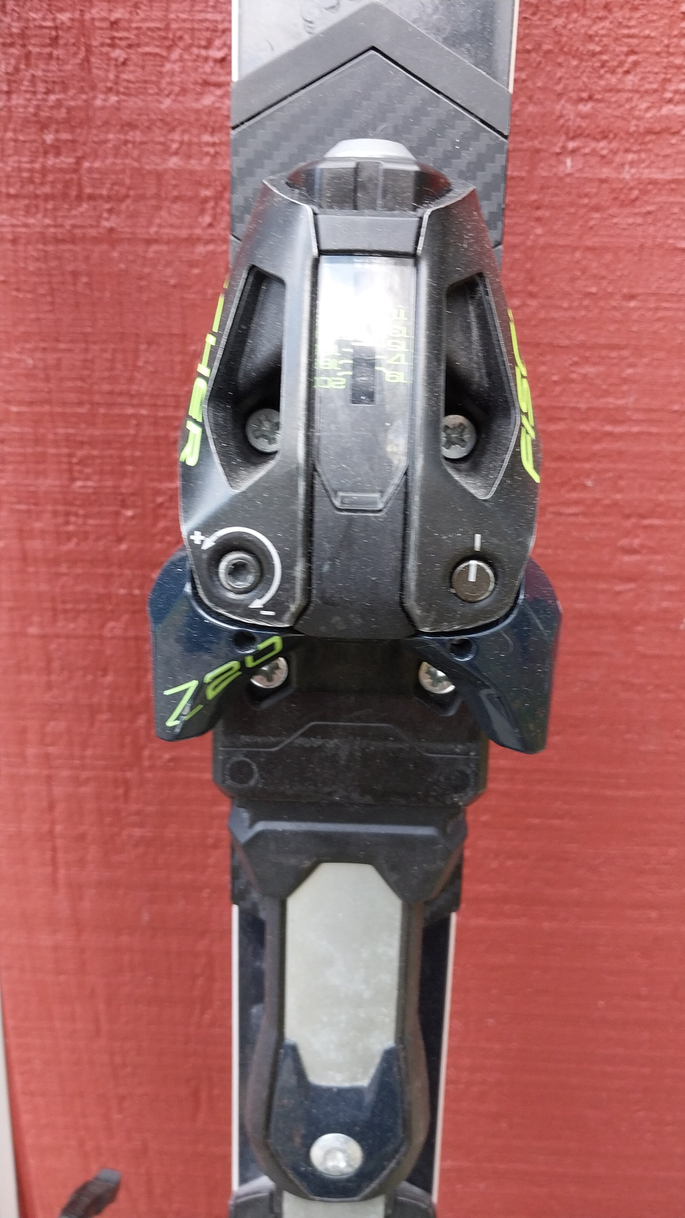 Racing 188 cm Fischer RC4 WC GS Skis With Bindings Max Din 20