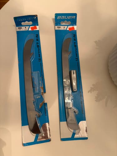 (New)Bauer LS Pulse TI Skate Runners 280 mm/size 9  Pair of 2