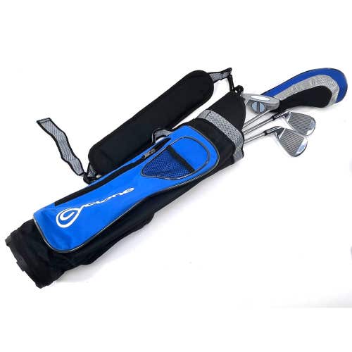 Cyclone Power Sole Club Set Driver 5 & 9 Putter Whiplash Junior RH HC +Bag