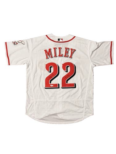 Wade Miley Autographed Signed Reds Authentic Nike Jersey XL MLB JSA COA AL14363