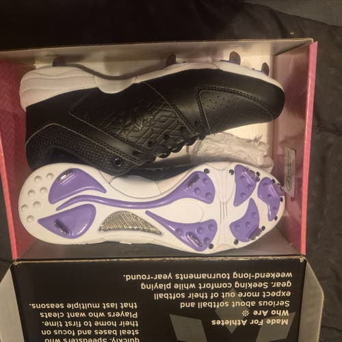 Black Women's Size M 8.5 (W 9.5) Low Top Metal (New)