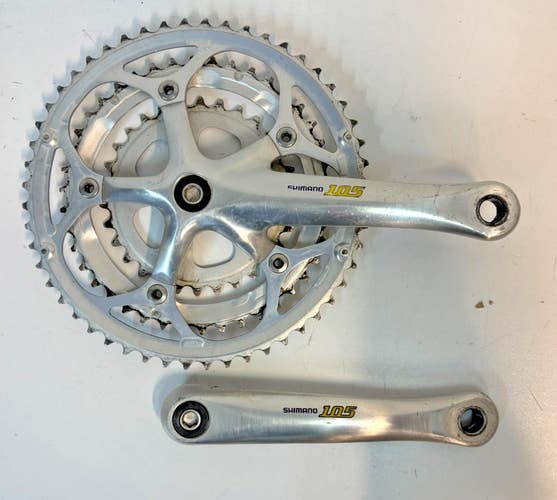 Shimano 105 FC-5503 170mm 52/42/30 Silver Aluminum Road Bike Triple Crankset