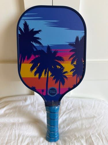 Pickleball Paddle  Blue Palm Tree (New)