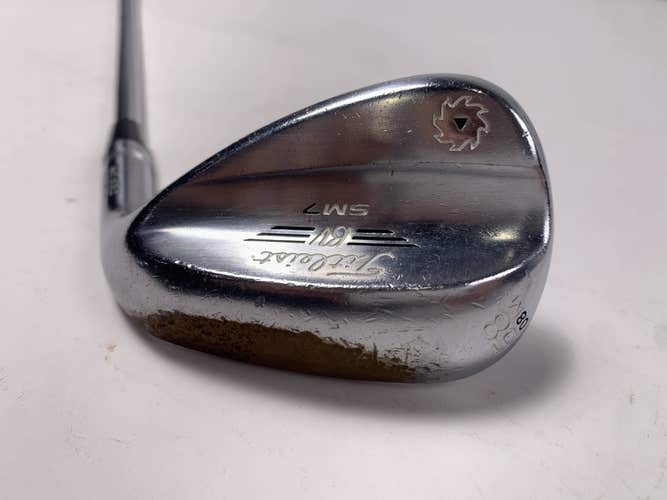 Titleist Vokey SM7 Tour Chrome Lob Wedge LW 58* 8 Bounce M-Grind Wedge Mens RH