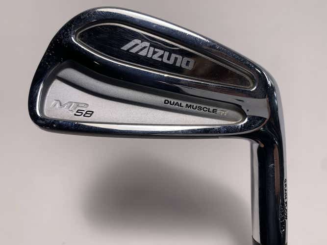Mizuno MP 58 Single 6 Iron True Temper Dynamic Gold S300 Stiff Steel Mens RH
