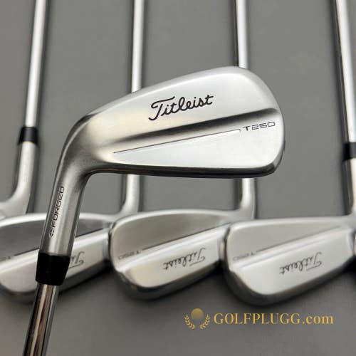 +1/2 Left-Handed Titleist T250 Iron Set 5-GW / KBS Steel, Regular (55)