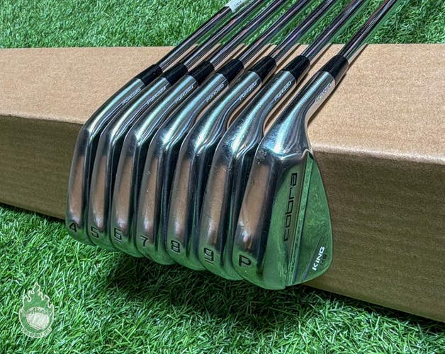 Used Right Handed Cobra King MB Forged Irons 4-PW DG S300 Stiff Steel Golf Set