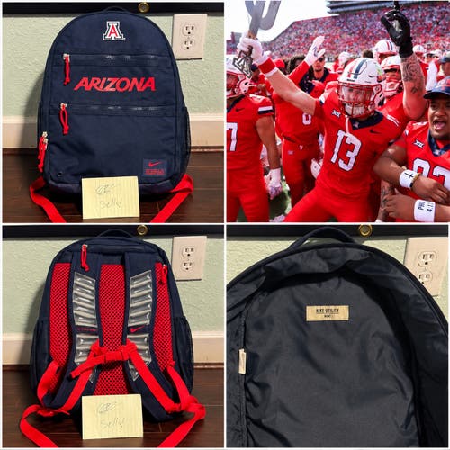 RARE Arizona Wildcats Football Team Issued Nike Utility Heat Backpack
