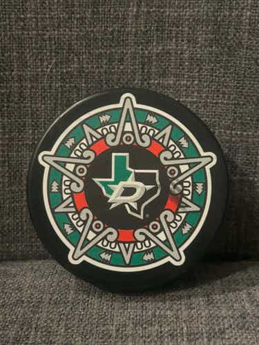 Dallas Stars NHL Hispanic Heritage Night Hockey Puck New