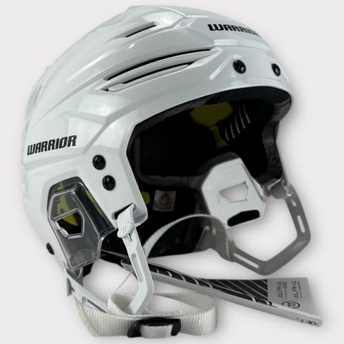 Pro Stock New Warrior Large Alpha One Pro White Hockey Helmet