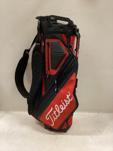 Used Titleist HYBRID 14 STAND BAG Mens Stand Bag Black And Red 11725-S000509084