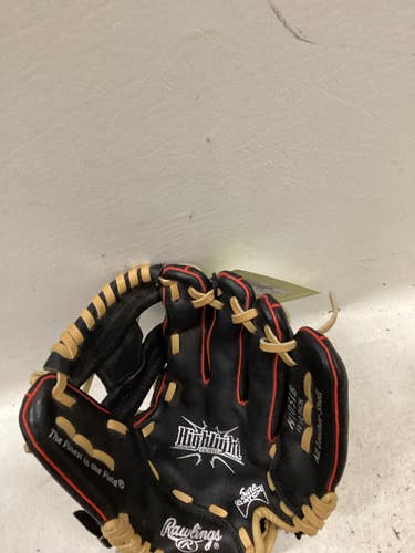 Used Rawlings H105IB BB/SB Glove RH Throw Black And Red 10 1/2" 11725-S000510128