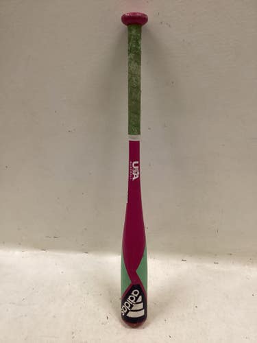 Used Adidas TRIPLE STRIPE T-BALL BAT BB/SB USA 2 1/4 Bat 24" 11725-S000508065
