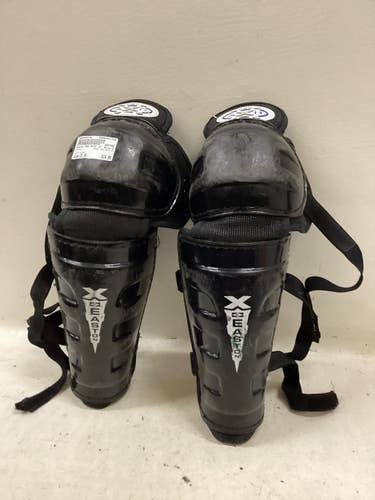 Used Easton PRO AXIS 15 Intermediate Shin Guards Black 15" 11725-S000508140