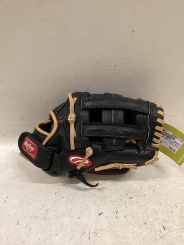 Used Rawlings H115HB BB/SB Glove RH Throw Black And Red 11 1/2" 11725-S000509937