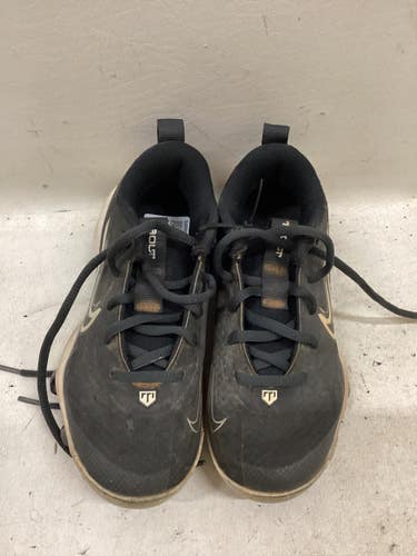 Used Nike TROUT BB CLEATS BB/SB Cleats Black Youth 12.0 11725-S000509935