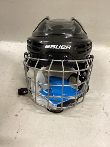 Used Bauer IMS 5.0 Helmet Cage Combo Black LG 11725-S000508626